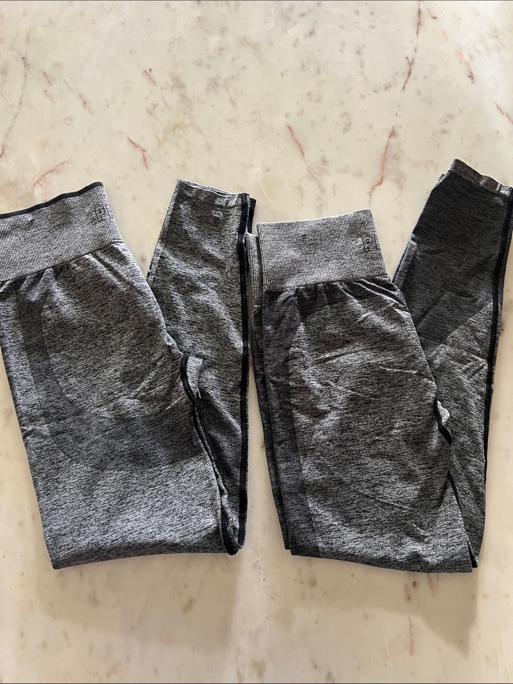 PINK Victoria's Secret Heathered Gray High-Waist Active Leggings bundle